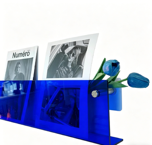 Porte-revues <span class=keywords><strong>mural</strong></span> en acrylique, étagère flottante transparente, organisateur pour magazines, livres et <span class=keywords><strong>journaux</strong></span> - Product Image 5
