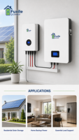 Batería de Almacenamiento de Energía LiFePO4 Integrada en Pared con BMS, 51.2V 100Ah 5.12kWh, 6000 Ciclos, Compatible con Conexión en Paralelo