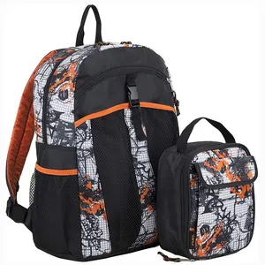 Biểu Tượng Tùy Chỉnh Oxford Sinh Viên Không Thấm Nước Mochila Trường Tiểu Học Ba Lô Túi Với Túi Ăn Trưa Cho Cô Gái