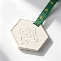 Diffuseur d'arômes en pierre de gypse personnalisé avec logo, désodorisant suspendu pour voiture, diffuseur d'aromathérapie pour la maison et la garde-robe