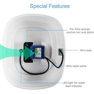 Fontaine à eau cubique pour chat Wonder Creature, 4 filtres à charbon, 2 éponges pré-filtres, accessoire pour aquarium pour animaux de compagnie - Product Image 4