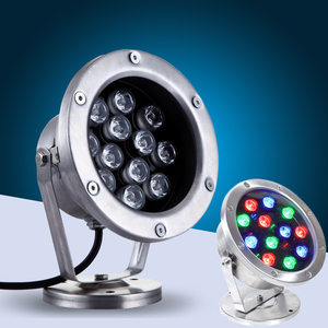 ไฟ LED ใต้ดิน สแตนเลสสตีล IP65 แบบฝังพื้น สำหรับสวน ประเภทที่ 3 ระบบจ่ายไฟ DC 12V สี RGB พร้อมเซ็นเซอร์ตรวจจับความเคลื่อนไหว - Product Image 1