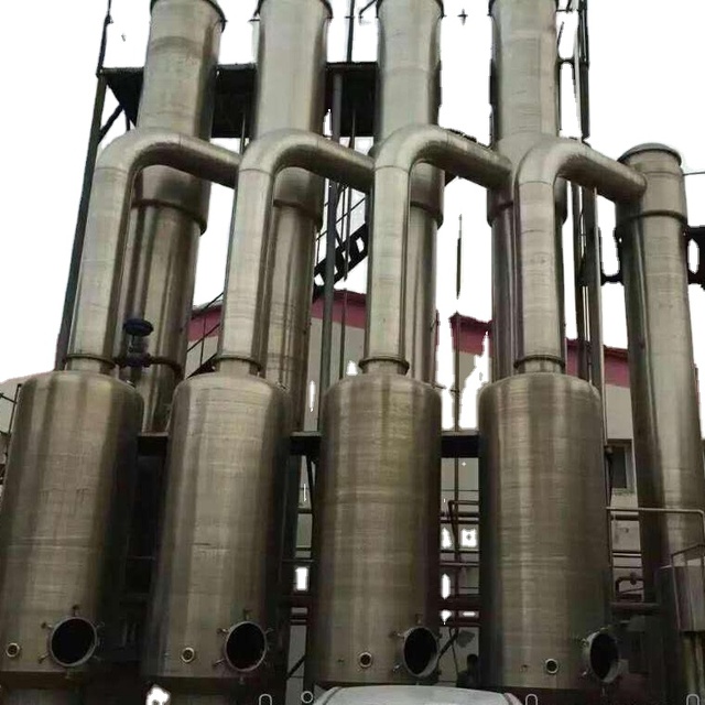 Industrial Vacuum Single/double/three Effect Forced Circulation Evaporator for Fruit Juice Milk Jam Food Concentrator Evaporator