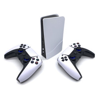 Nouvelle console de jeux rétro P5 PLUS avec deux manettes sans fil 2.4G, 15000+ jeux classiques préinstallés, prise en charge de la sortie HDMI 4K TV