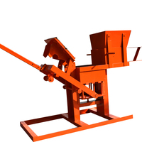 Machine manuelle de fabrication de briques en terre cuite non cuite, simple et économique, pour briques de terre rouge ou personnalisées, 300 kg, 1-2.