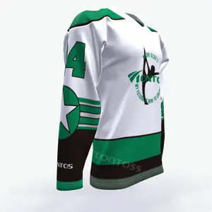 OEM Sublimated Hockey Jerseys Custom Logo Uniformes De Hóquei Em Gelo Estilo Jersey