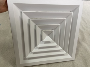 Thiết kế hiện đại trần vuông không khí nướng thông gió khuếch tán HVAC cung cấp hợp kim nhôm <span class=keywords><strong>AC</strong></span> lưới tản nhiệt - Product Image 2