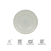 Assiette en céramique gaufrée vintage française Style court Assiette plate au design moderne pour mariages fêtes Ensembles de pâtes