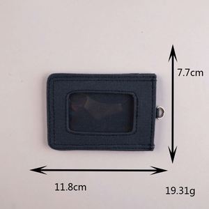 INS Style Unisex Canvas Card <b>Holder</b> with DIY Name Slot Korean-Style Credit Card <b>Wallet</b> for Women - Product Image 5