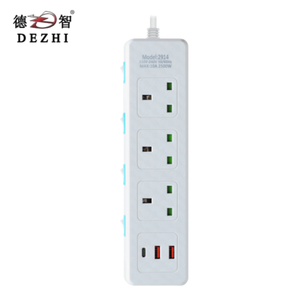 Prise de câble d'extension de haute qualité avec interrupteur <span class=keywords><strong>2</strong></span> ports USB 6 prises multiprises bande d'alimentation électrique - Product Image 3