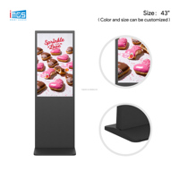 Écran d'affichage numérique LCD tactile sur pied de 43 pouces pour les magasins de détail