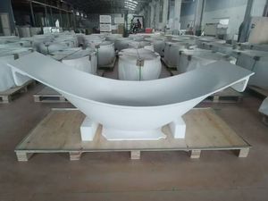 เปลแช่อ่างอาบน้ำแบบอิสระพร้อมที่ระบายน้ำวัสดุผสมสีขาวเป็นมิตรกับสิ่งแวดล้อมพื้นผิวเทียมแบบแข็งสปา - Product Image 3