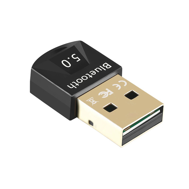 USB Bluetooth 5.0 Adapter, USB Bluetooth Dongle for PC BT 5.0 Adapter for Headsets Mini USB Bluetooth Receiver, Windows/Linux
