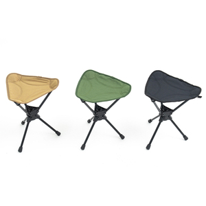 Outdoor camping rotating three-legged <b>stool</b> aluminum alloy <b>folding</b> chair ultra-light portable fishing <b>stool</b> mountaineering campi - Product Image 2
