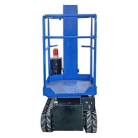 Plateforme élévatrice sur chenilles, machine de levage électrique, mini véhicule de levage, type rechargeable