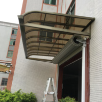 Vente en gros Nouveau design de luxe en aluminium Fonctionnement manuel Abri de pluie terrasse fenêtres auvent pour balcon et jardin extérieur