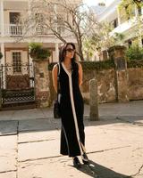 Robes d'été pour femmes, style licou, sans manches, col en V, moulantes, sexy, élégantes, à fente, pour les vacances