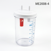 Vente à chaud ME2010-V Bouteille d'aspiration sur machine d'aspiration Pot en plastique ABS sous vide avec joint de pompe PC