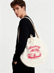 Bolsa de Tela Personalizada con Impresión a Medida, Ecológica, Redonda, para Regalo, Reutilizable, de Algodón, para Compras, para Mujer - Product Image 4