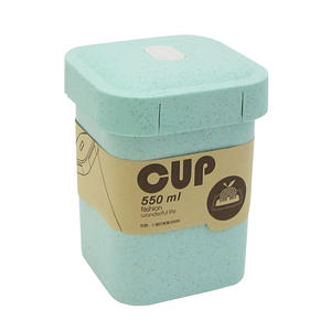 Wholesale Portable Large Capacity Non Disposable Microwaveable Wheat Straw Soup Cup With Lock Vented Lid - Product Image 5