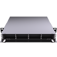 Châssis ODF modulaire 2U 19 pouces coulissant pour panneau de brassage de fibres MPO 144 ports LC Duplex, certifié REACH SVHC pour centre de données