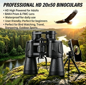 Jumelles 20 * 50 à fort grossissement pour vision longue portée, concerts, tourisme, camping, chasse, télescopes d'extérieur - Vente chaude - Product Image 1