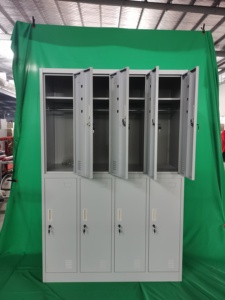 Armoire en métal Luoyang avec porte 6 8 9 et long <span class=keywords><strong>banc</strong></span> et armoire à <span class=keywords><strong>chaussures</strong></span> en acier avec siège - Product Image 4