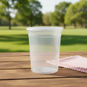 Vasos Desechables Transparentes para Alimentos con Tapas Herméticas para Sopa y Entrega de Comida, en Oferta - Product Image 1
