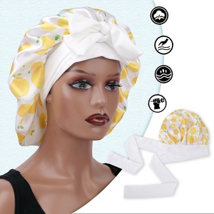 Bonnets de nuit <span class=keywords><strong>en</strong></span> <span class=keywords><strong>satin</strong></span> de soie à une seule couche avec logo personnalisé SOLPOP pour la protection des <span class=keywords><strong>cheveux</strong></span> des femmes - Product Image 2