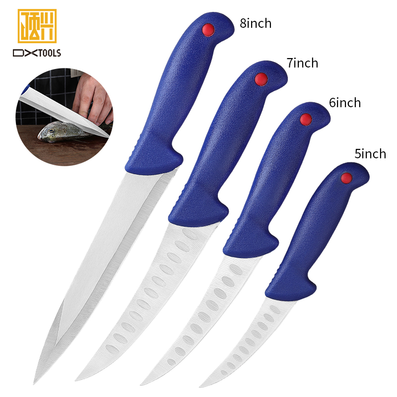 Dxtools Fischfilet messer Knochen messer Professional zum Filetieren von Fisch knochen Fleisch Scharfe Antihaft-Beschichtung klinge