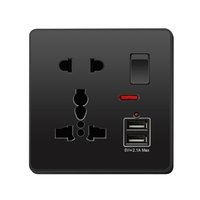 Prise de commutateur mural de conception simple 10A 250V prises et interrupteurs électriques
