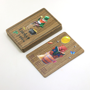 Quà lưu niệm Collectible thẻ biểu tượng tùy chỉnh in gỗ Cảm ơn bạn thẻ - Product Image 3