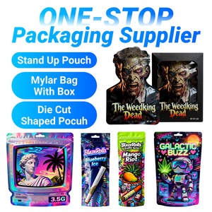 Bolsa <span class=keywords><strong>de</strong></span> Plástico Vacía Personalizada para Tabaco, 50g, Color Ámbar Dorado, Reciclable, para Bolsas <span class=keywords><strong>de</strong></span> <span class=keywords><strong>Nicotina</strong></span>, para Dejar <span class=keywords><strong>de</strong></span> Fumar - Product Image 5