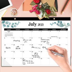 CULLUS Custom Desk Table Calendar 2025 Factory Price Promotional Wall Planner Printed Paper Calendar