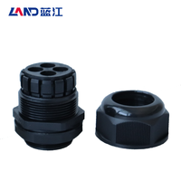 Filetage M/PG/G IP68 CE ROHS pour les presse-étoupes en nylon à quatre trous basse tension connecteur étanche joint flexible pour câble électrique