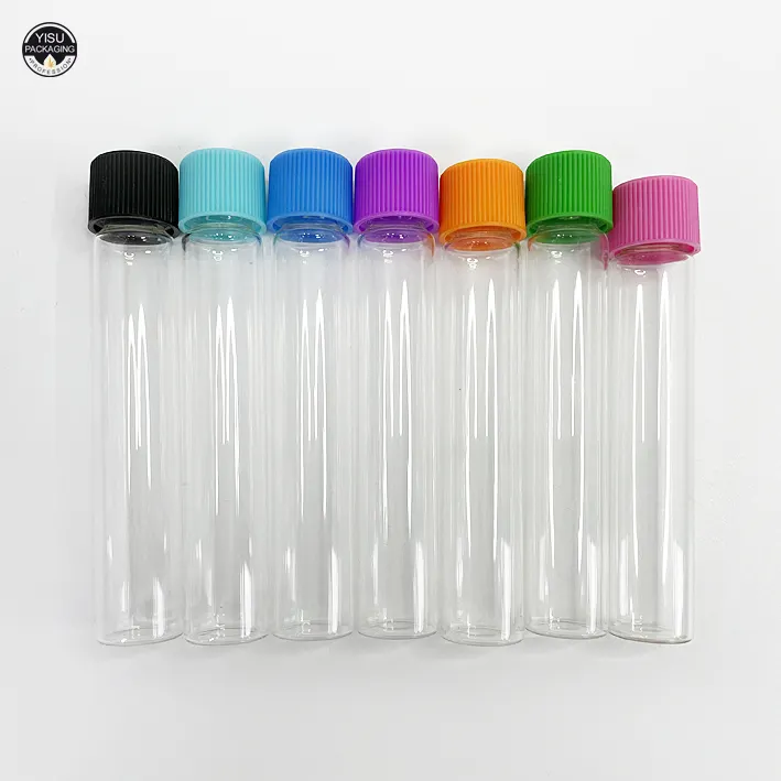 Screw Top Cone Size Pre Glass Tube with Child Resistant Cap roll Tubes