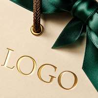 Sacs cadeaux en papier mat de luxe avec logo personnalisé, ruban en satin, vente en gros, emballages pour cosmétiques, bijoux, cadeaux de mariage