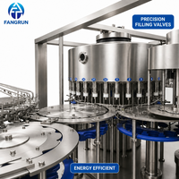 Machine de remplissage automatique de bouteilles d'eau potable pure minérale avec écran tactile PLC, rinçage, remplissage et bouchage automatiques