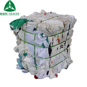 ملابس قطنية مستعملة عالية الجودة بأسعار منخفضة للغاية من مصنع GRACER الصيني، متوفرة بكميات كبيرة للخرق الصناعية - Product Image 2