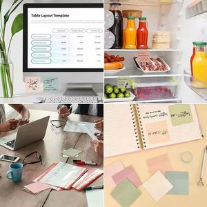 Custom Durable Self-Adhesive Sticky <b>Note</b> <b>Book</b> Set Back-to-School PET Office Finishing Stationery - Product Image 5