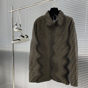 Camicia 2026 Vintage di Design Italiano in Cotone, Stile Lusso Senza Tempo, con Logo F Di FF e Stampa Signature Zucca, per Donna e Uomo - Product Image 2