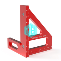 Détecteur d'angle QINBU 3D Triangle Design: rapporteur de qualité ingénieur pour charpentiers, atelier et configuration de scie à onglets