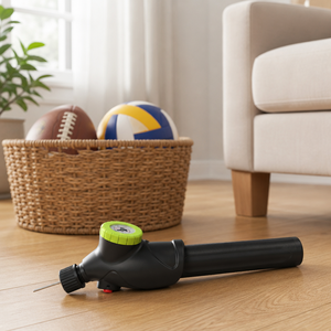 Pompe à ballon manuelle avec manomètre 80 psi, valve Schrader, facile à utiliser, corps en plastique - Product Image 3