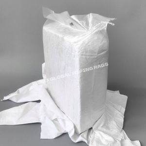 Trapos de Limpieza Industriales de Algodón Reciclado, Trapos Blancos de Algodón 100% para Limpieza - Product Image 1