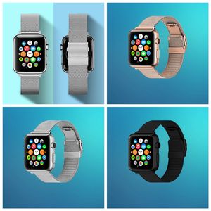 LAIHE <span class=keywords><strong>Bracelet</strong></span> de montre intelligente de luxe <span class=keywords><strong>Bracelet</strong></span> en métal maillé pour <span class=keywords><strong>Apple</strong></span> <span class=keywords><strong>Watch</strong></span> <span class=keywords><strong>Bracelet</strong></span> intelligent en acier inoxydable milanais pour <span class=keywords><strong>Apple</strong></span> <span class=keywords><strong>Watch</strong></span> - Product Image 2