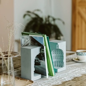 Modelo de construcción de cemento, recuerdo de diseñador, artesanía creativa nórdica para decoración del hogar, adecuada para escritorio, entrada o sala de estar - Product Image 5