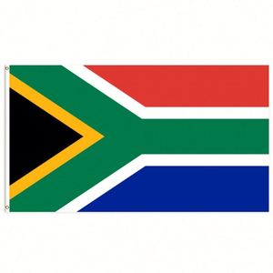 3x5Ft South Africa <b>Flag</b> Polyester Fabric With Two Brass Grommets Single Layer Wall Hanging Outdoor and Indoor Decor - Product Image 1