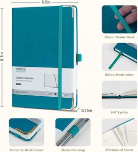 Carnet A5 en PU à couverture rigide avec bordure dorée, pochette de protection pour documents, personnalisable avec logo d'entreprise, produits tendance, nouveautés 2026 - Product Image 5