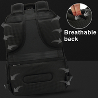 Sac à dos pour ordinateur portable personnalisé AOPINYOU avec coque rigide, bretelles à coussin d'air, port de charge USB et rangement multi-compartiments