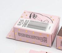 Boîte en carton à fermeture à clipser sans colle pour l'emballage d'huiles essentielles et de parfums, impression recto-verso